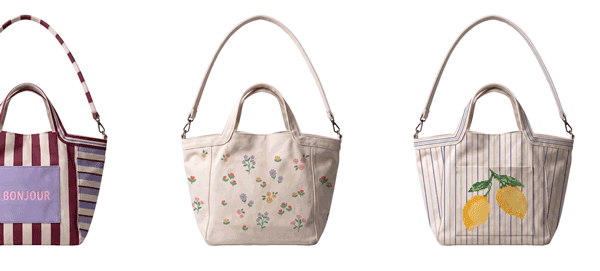 Poppy Panels - reversible shoppers